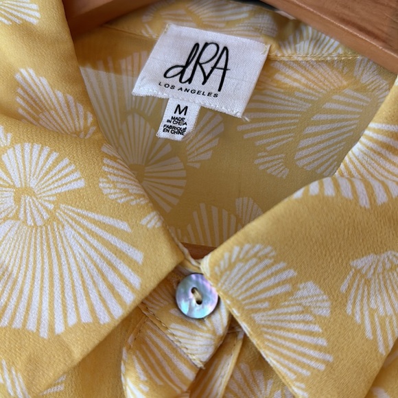 dRA LA yellow/white blouse - Picture 2 of 4